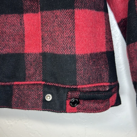 Thread & Supply red plaid Sherpa lined jacket S - Picture 7 of 12